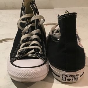 Converse black hightops